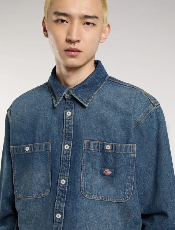 חולצת ג'ינס ארוכה MECHANIC DENIM