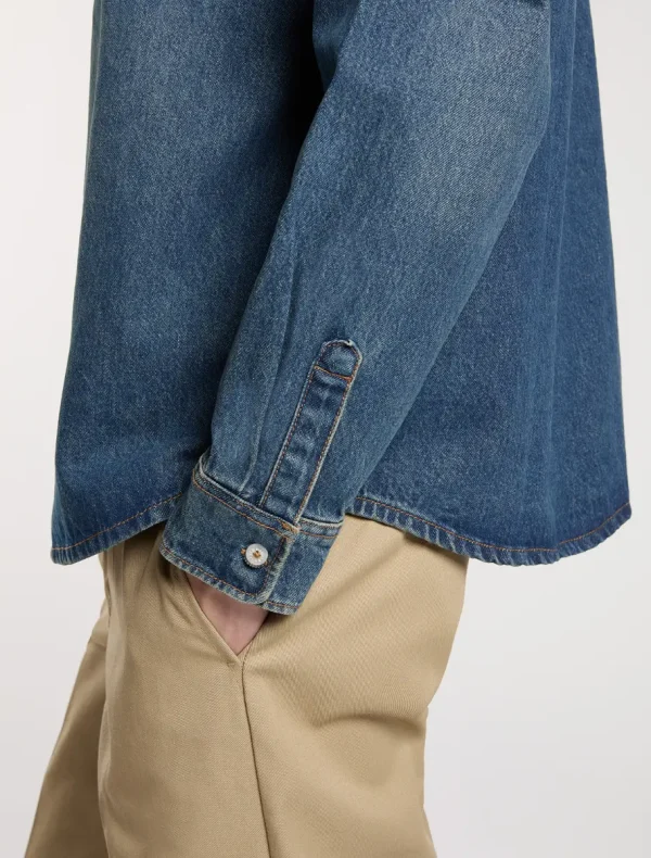 חולצת ג'ינס ארוכה MECHANIC DENIM