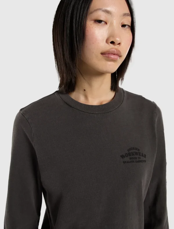 DICKIES - חולצת טי ארוכה נשים CHRISTIANA – D0A87Q6BLK – black – 3