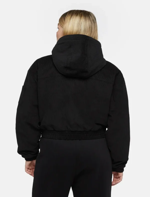 DICKIES - ג'קט קורדרוי נשים CORDUROY HOODED – D0A4Z4HBLK – black – 2