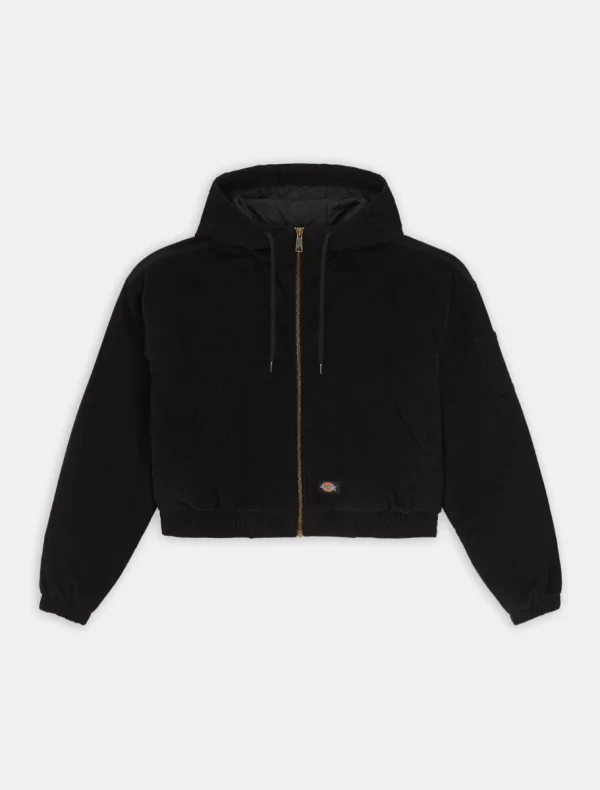 DICKIES - ג'קט קורדרוי נשים CORDUROY HOODED – D0A4Z4HBLK – black – 5