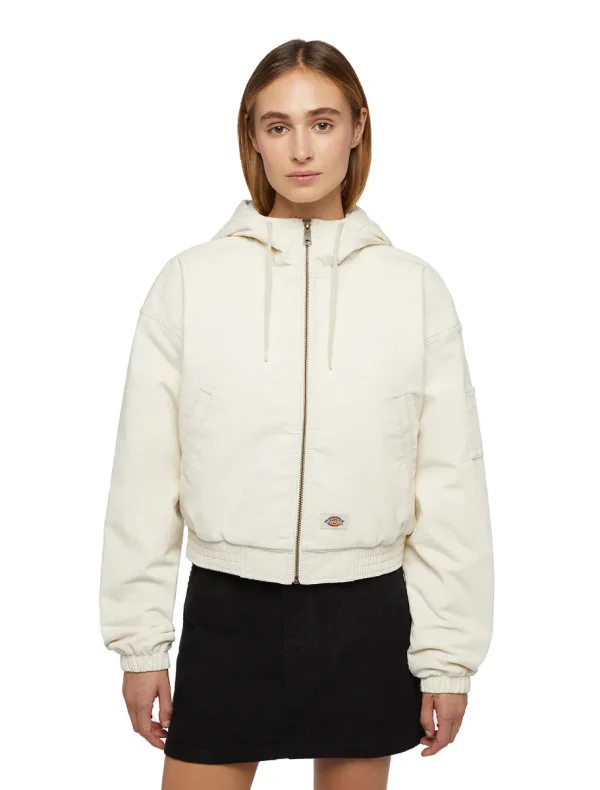 DICKIES - ג'קט קורדרוי נשים CORDUROY HOODED – D0A4Z4HF90 – whitecap-gray – 3