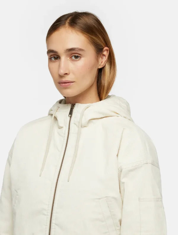 DICKIES - ג'קט קורדרוי נשים CORDUROY HOODED – D0A4Z4HF90 – whitecap-gray – 6