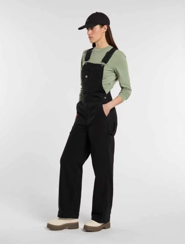DICKIES - ביב נשים CANVAS – D0A87N8BLK – black – 2