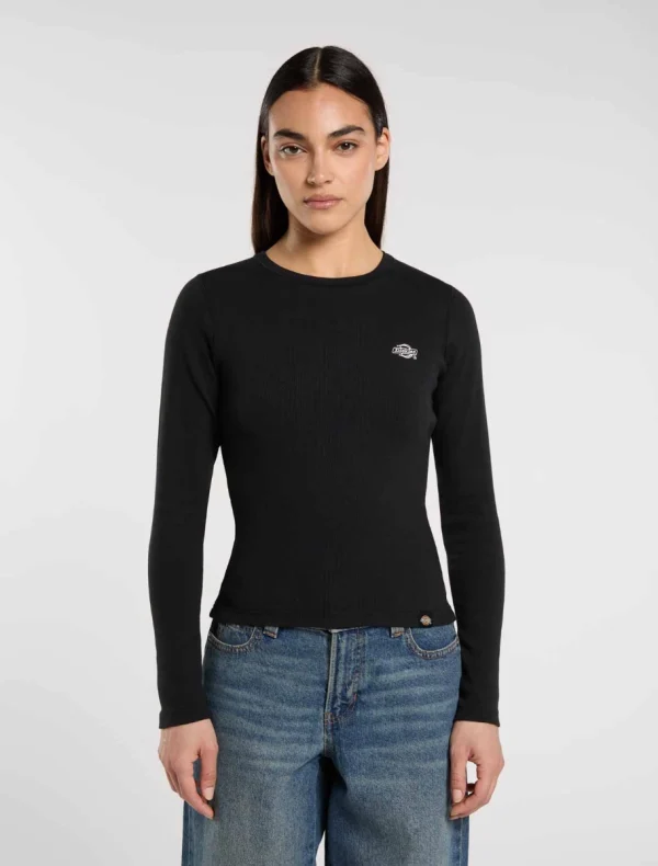 DICKIES - חולצת טי ארוכה נשים GLADEVILLE – D0A87QABLK – black – 1