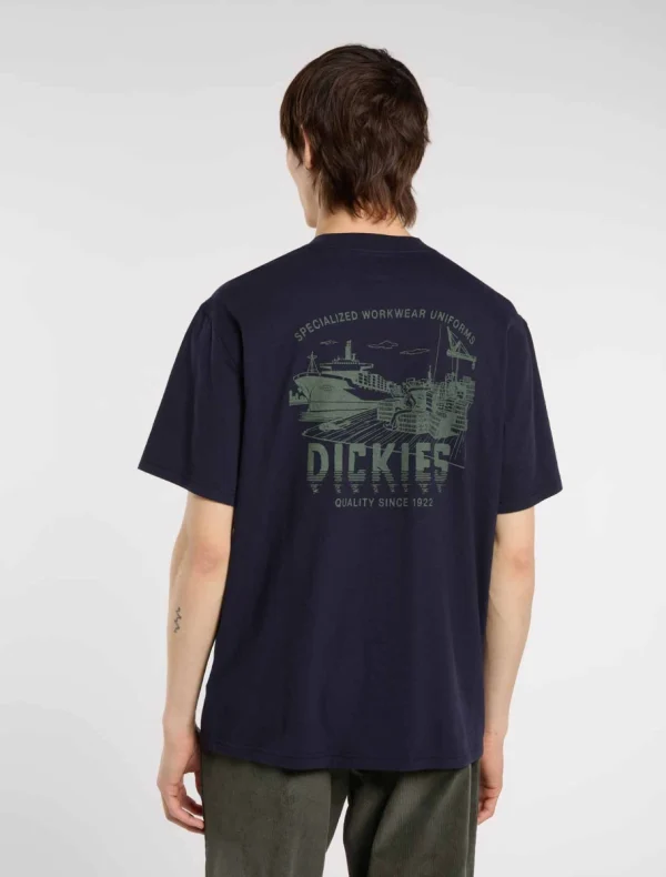 DICKIES - חולצת טי קצרה PELHAM – D0A87QJL18 – night-sky – 1
