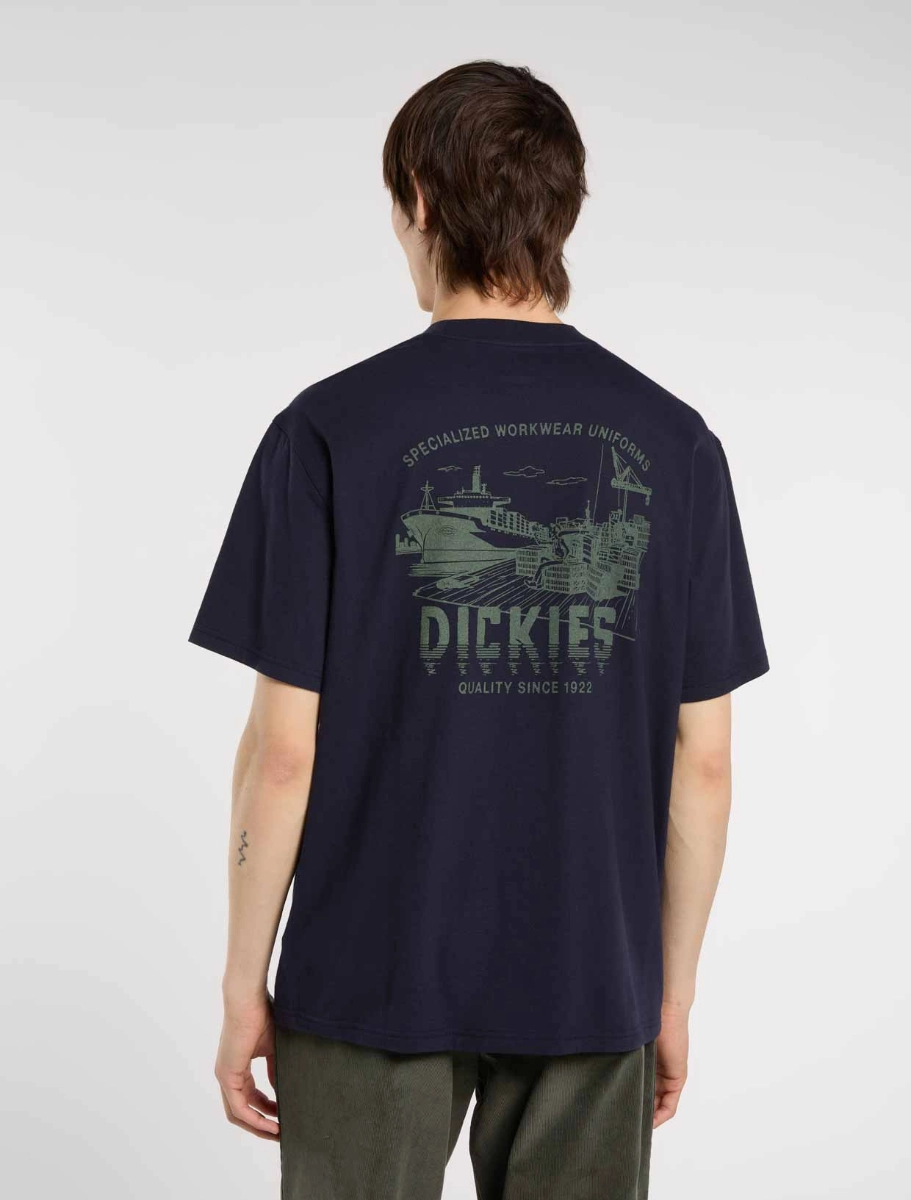 DICKIES - חולצת טי קצרה PELHAM – D0A87QJL18 – night-sky – 1
