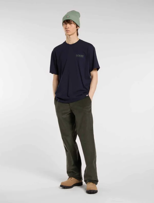 DICKIES - חולצת טי קצרה PELHAM – D0A87QJL18 – night-sky – 2