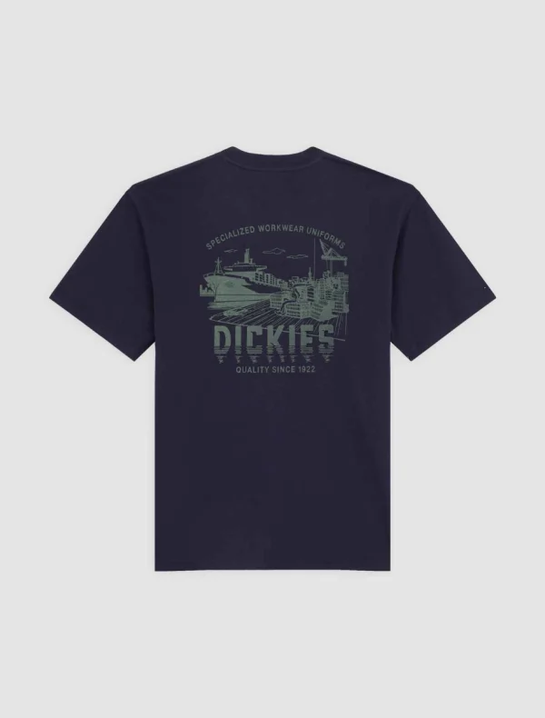 DICKIES - חולצת טי קצרה PELHAM – D0A87QJL18 – night-sky – 3