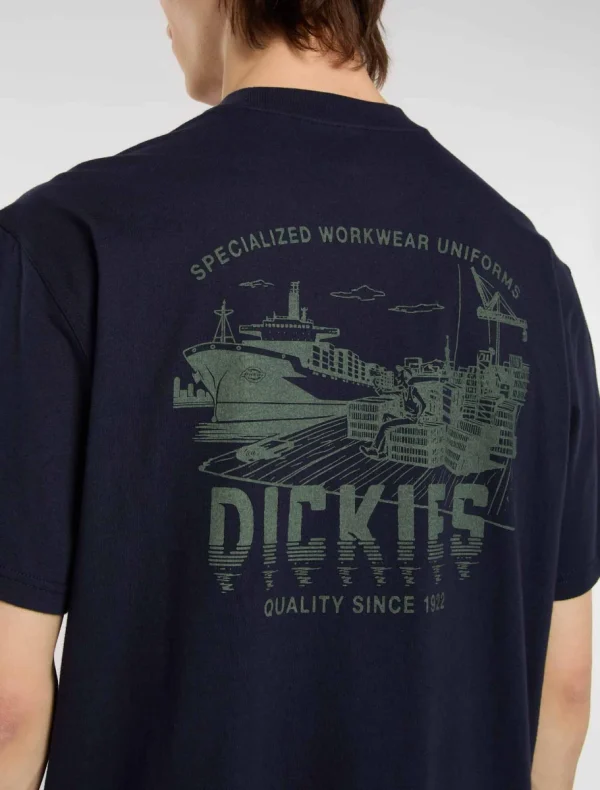 DICKIES - חולצת טי קצרה PELHAM – D0A87QJL18 – night-sky – 5