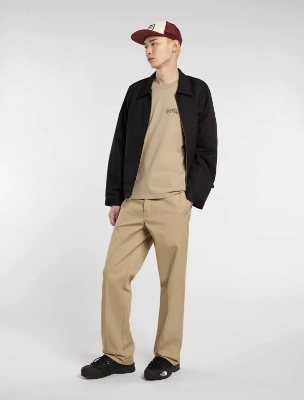 DICKIES - חולצת טי קצרה DECARTUVILLE – D0A87QT0DS – desert-sand – 2