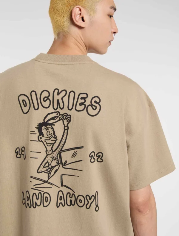 DICKIES - חולצת טי קצרה DECARTUVILLE – D0A87QT0DS – desert-sand – 6