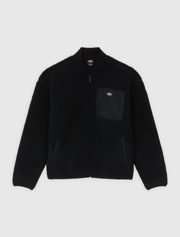 DICKIES - ג'קט נשים CENTRAL SHERPA – D0A88BNBLK – black – 1