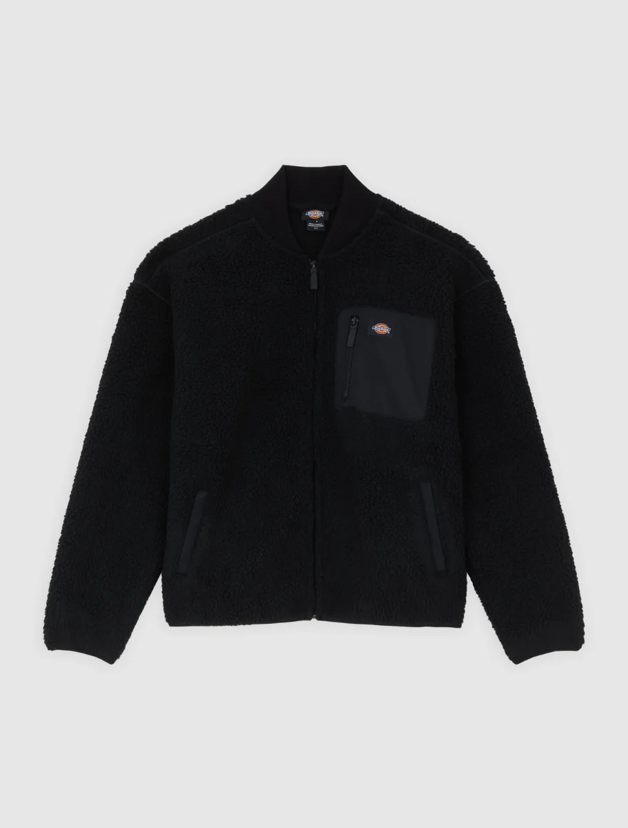 DICKIES - ג'קט נשים CENTRAL SHERPA – D0A88BNBLK – black – 1