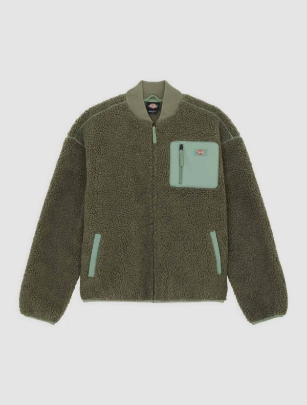 DICKIES - ג'קט נשים CENTRAL SHERPA – D0A88BNL19 – sea-spray – 3