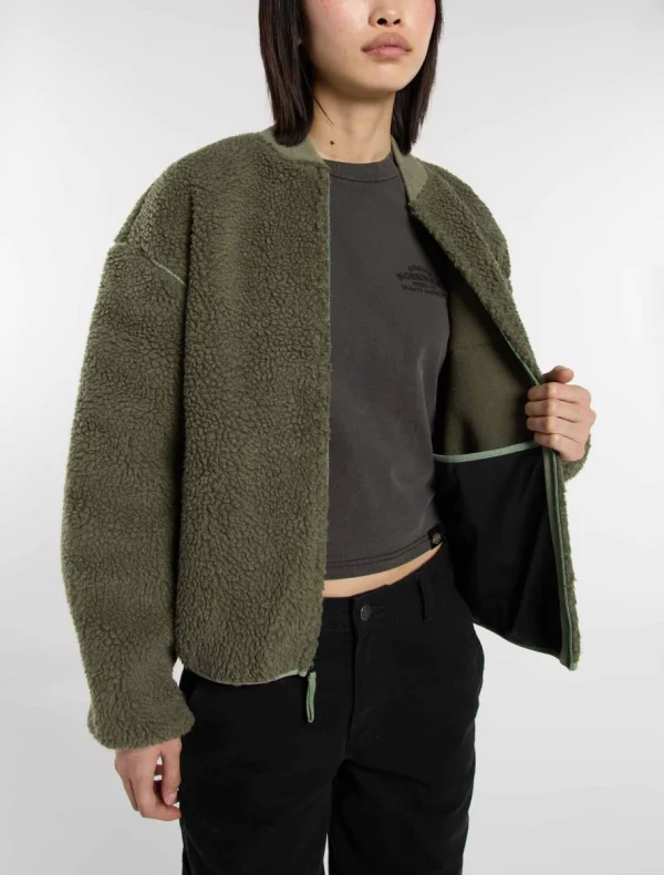 DICKIES - ג'קט נשים CENTRAL SHERPA – D0A88BNL19 – sea-spray – 5