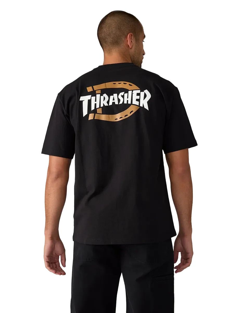 DICKIES - חולצת טי קצרה THRASHER X DICKIES – D0A88IUBLK – black – 1