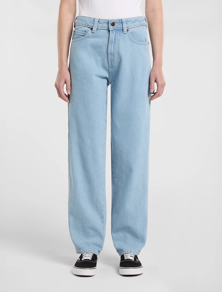 DICKIES - מכנסי ג'ינס נשים 1993 HIGH WAIST – D0A883LC15 – vintage-aged-blue – 1