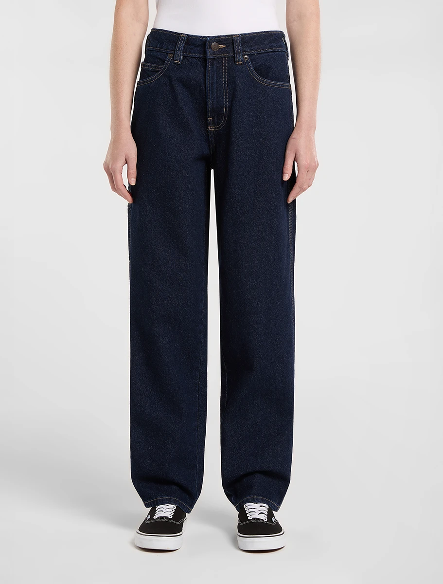 DICKIES - מכנסי ג'ינס נשים 1993 HIGH WAIST – D0A883LRIN – rinsed – 1