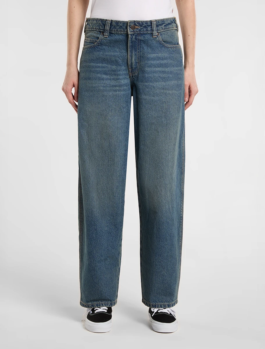 DICKIES - מכנסי ג'ינס נשים LOOSE TAPERED – D0A885JL23 – khaki-tinted-blue – 1