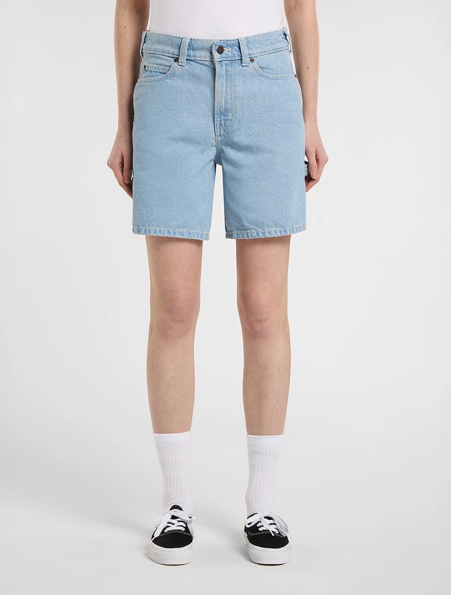 DICKIES - מכנסי ג'ינס קצרים נשים 1993 CARPENTER SHORT – D0A88PBC15 – vintage-aged-blue – 1