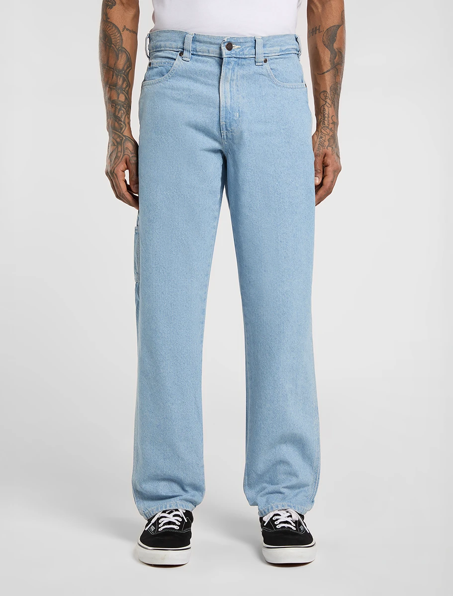 DICKIES - מכנסי ג'ינס גברים 1993 REGULAR TAPERED – D0A88PLC15 – vintage-aged-blue – 1