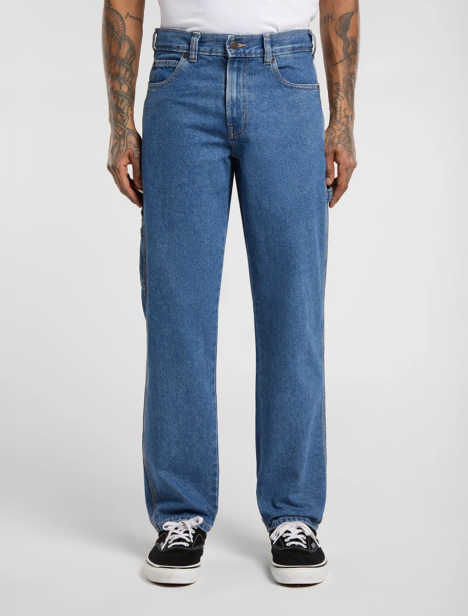 DICKIES - מכנסי ג'ינס גברים 1993 REGULAR TAPERED – D0A88PLCLB – classic-blue – 1