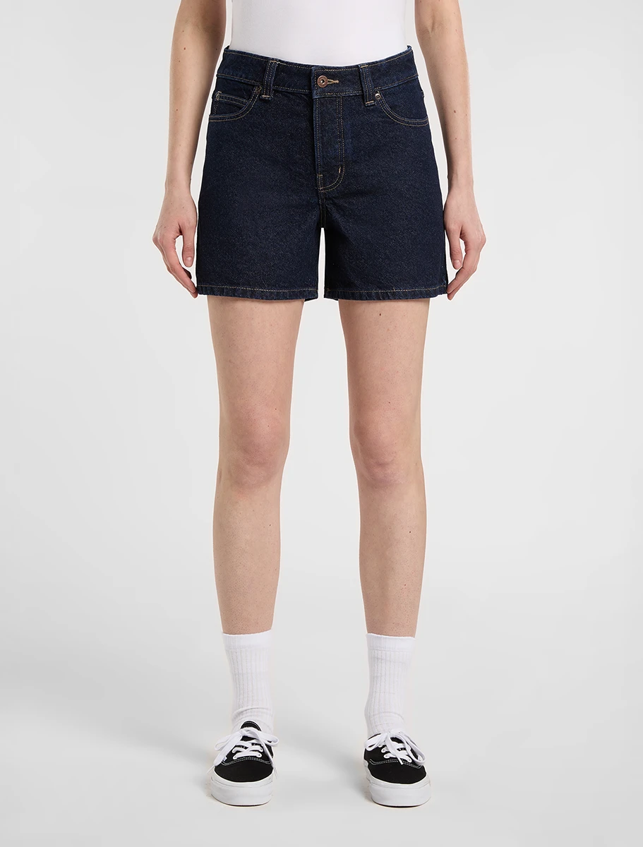 DICKIES - מכנסי ג'ינס קצרים נשים HIGH WAIST JEAN – D0A88QVRIN – rinsed – 1